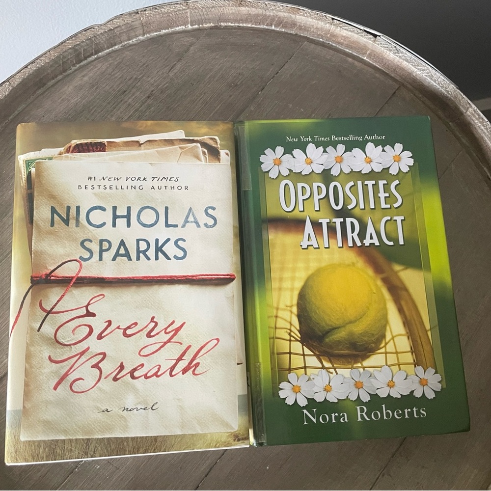 Nicholas Sparks and Nora Robert’s Books